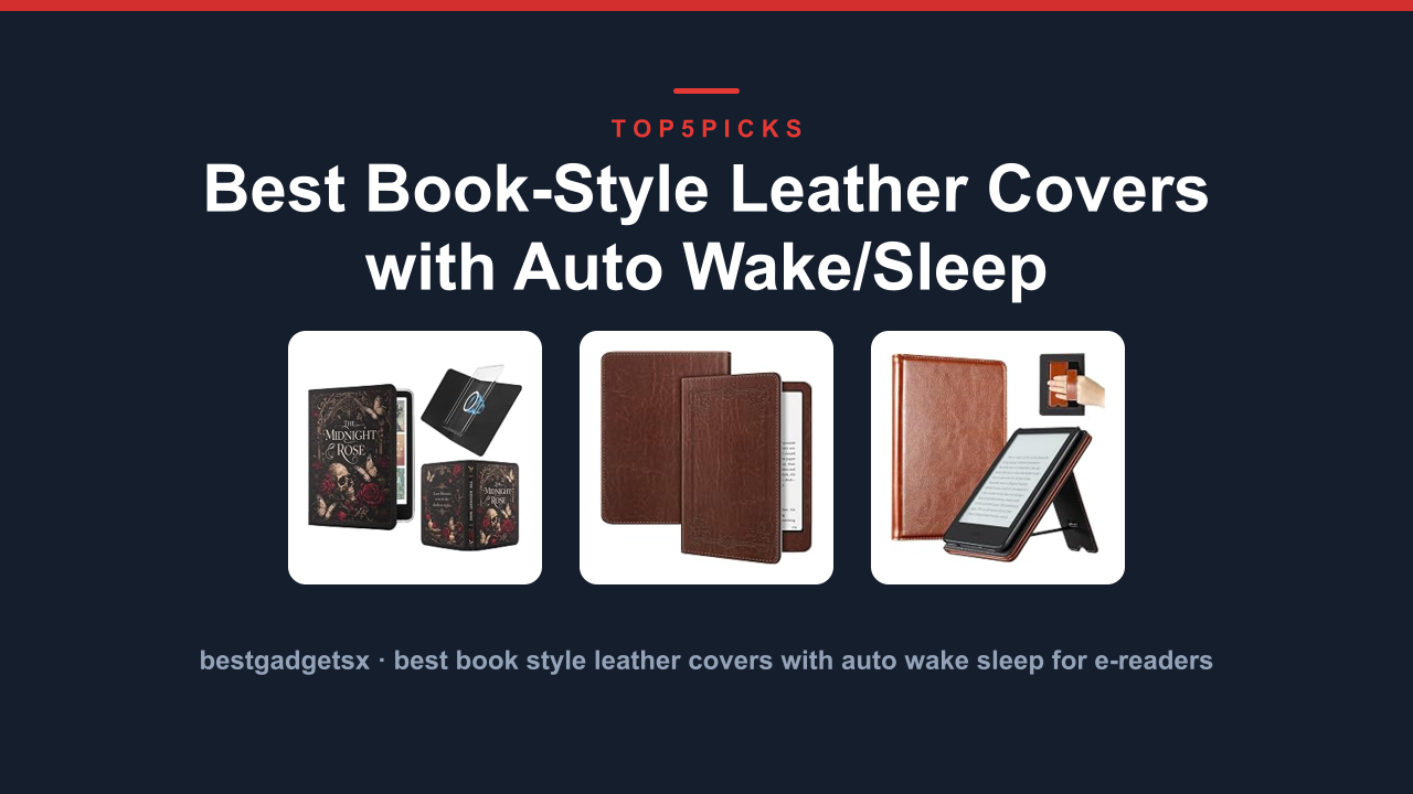 Best Book-Style Leather Covers with Auto Wake/Sleep