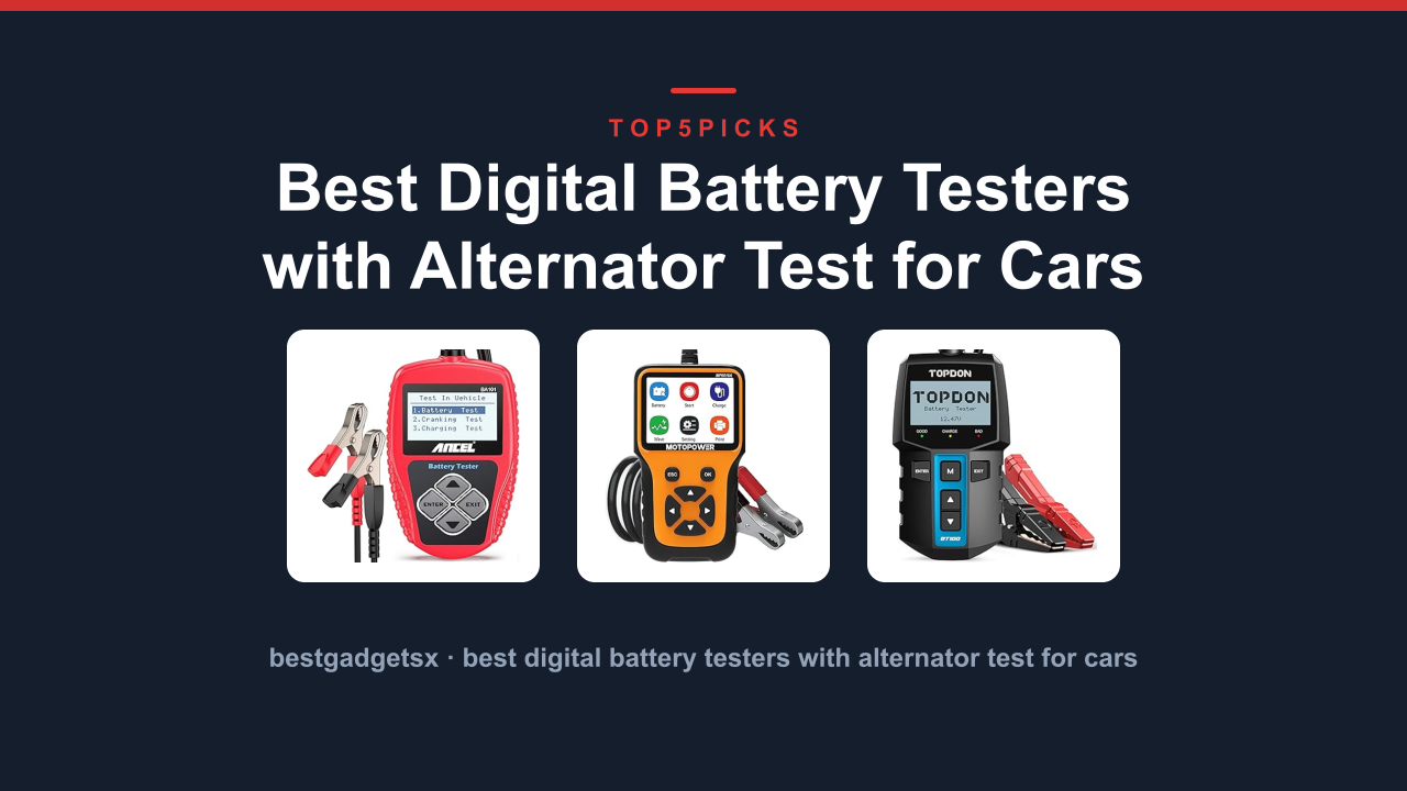 Best Digital Battery Testers with Alternator Test for Cars