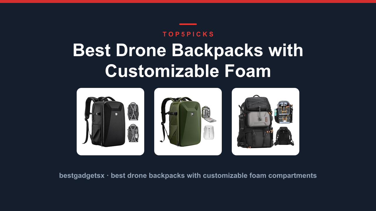 Best Drone Backpacks with Customizable Foam