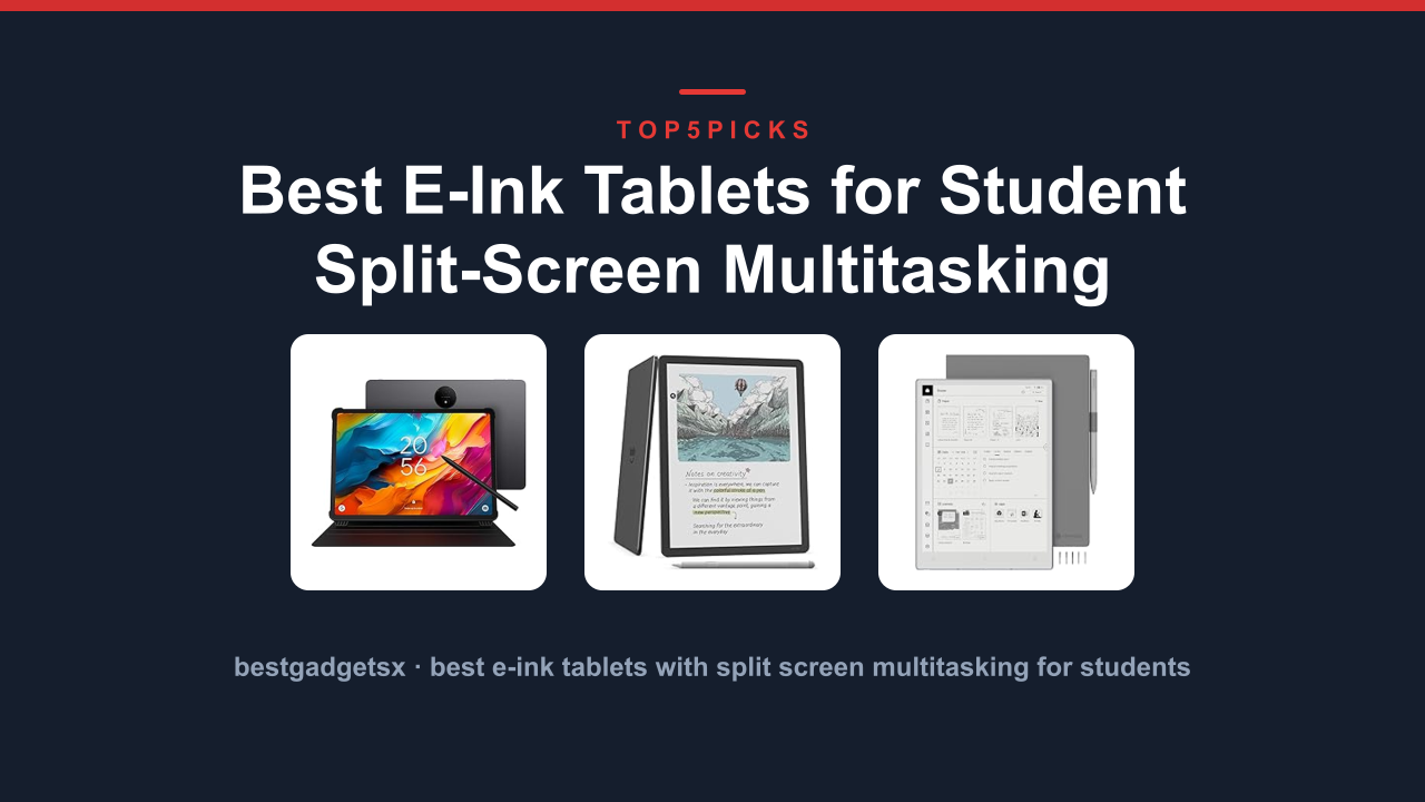 Best E-Ink Tablets for Student Split-Screen Multitasking