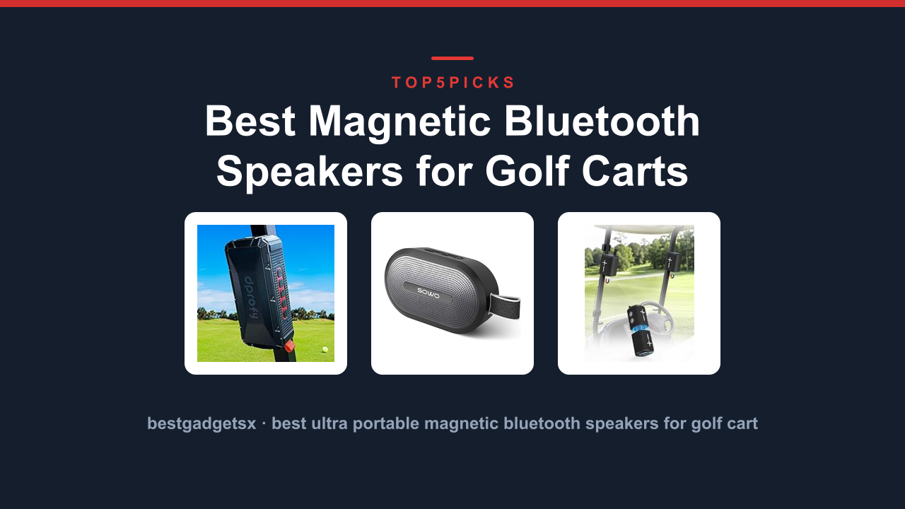 Best Magnetic Bluetooth Speakers for Golf Carts