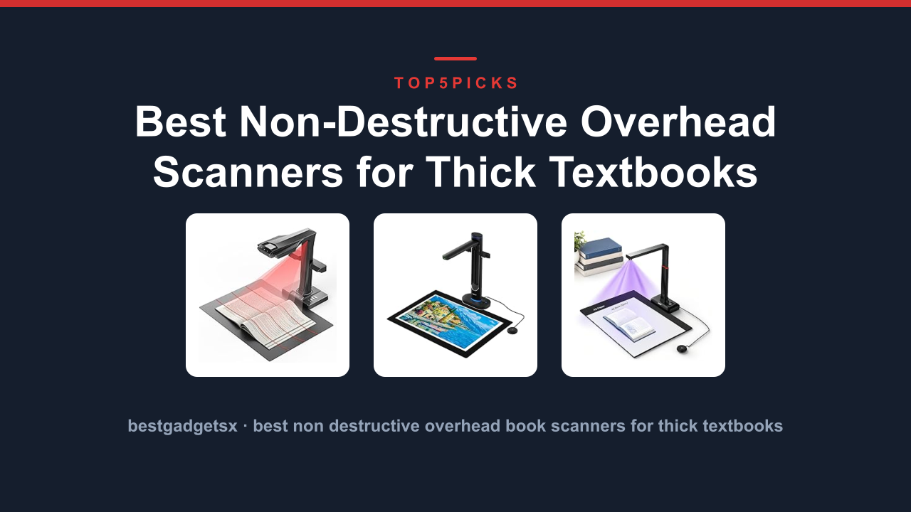 Best Non-Destructive Overhead Scanners for Thick Textbooks