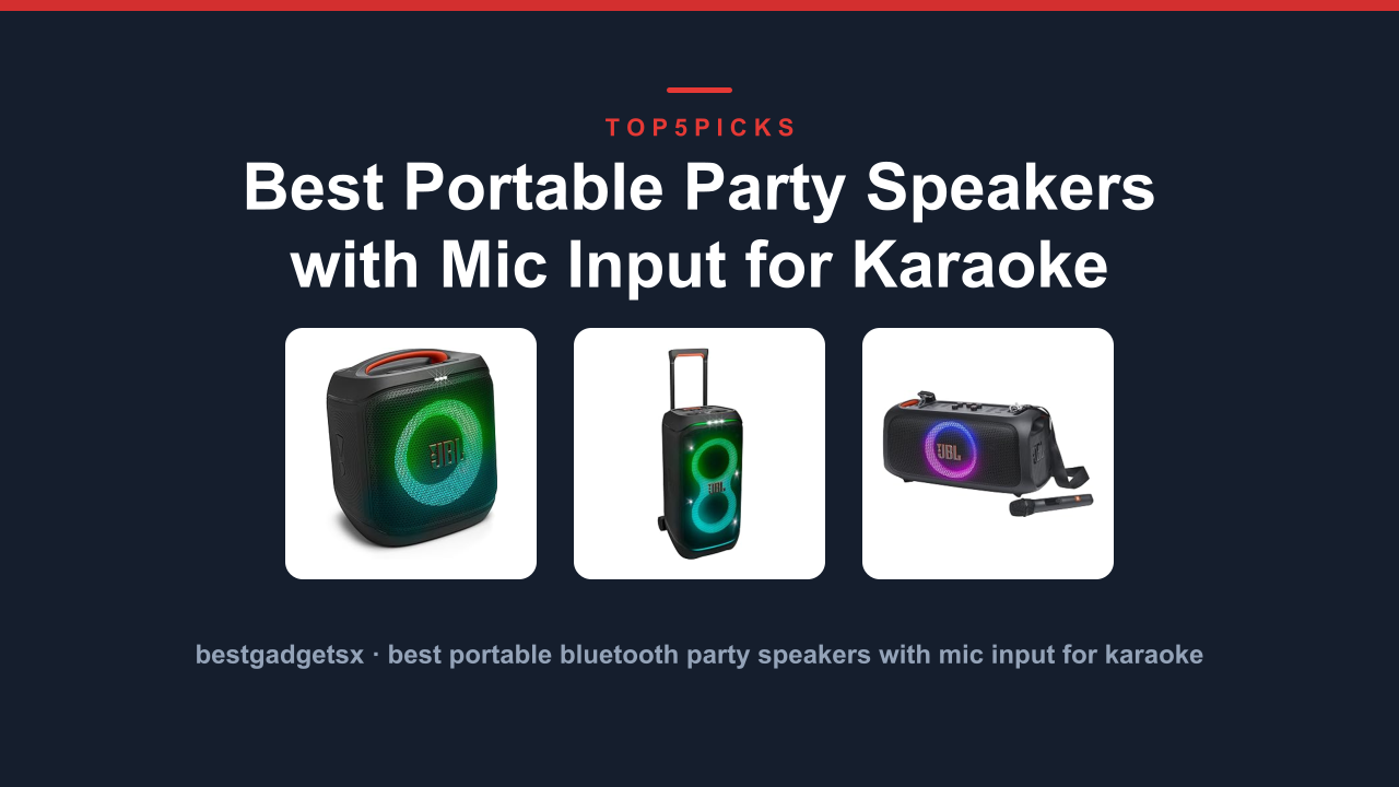 Best Portable Party Speakers with Mic Input for Karaoke