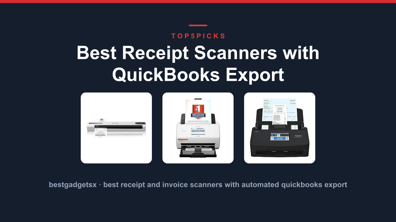 Best Receipt Scanners with QuickBooks Export