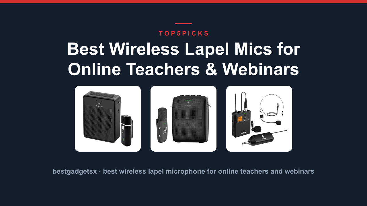 Best Wireless Lapel Mics for Online Teachers & Webinars