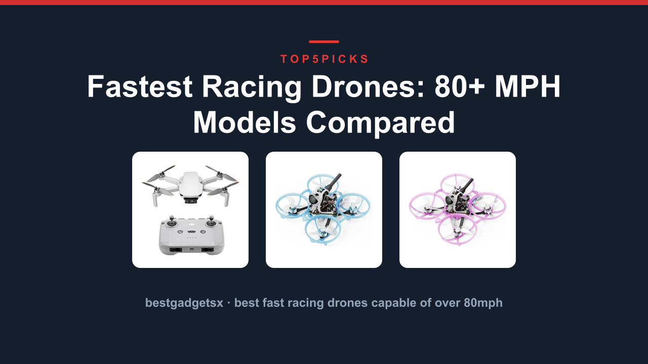 Fastest Racing Drones: 80+ MPH Models Compared